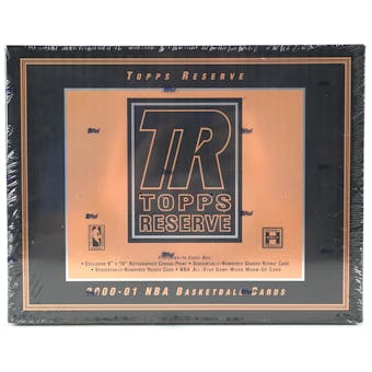 2000/01 Topps Reserve Basketball Hobby Box (Reed Buy)