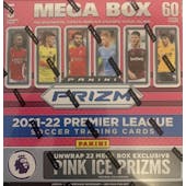 2021/22 Panini Prizm Premier League EPL Soccer Mega Box (Pink Ice Prizms!)