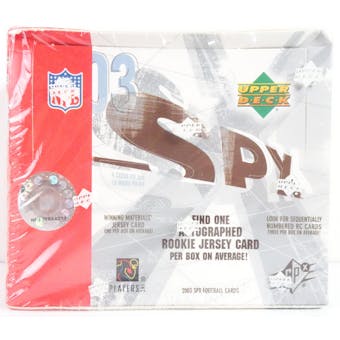 2003 SPx Football Hobby Box (Reed Buy)