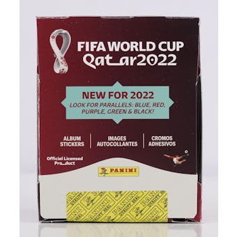2022 Panini FIFA World Cup Qatar Soccer Sticker Collection Box
