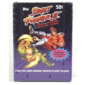 Street Fighter II Hobby Box (1993 Topps) (Reed Buy)