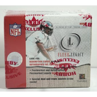 2001 Fleer Legacy Football Hobby Box (Reed Buy)
