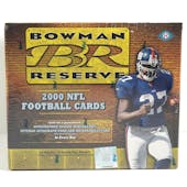 2000 Bowman Reserve Football Hobby Box (Reed Buy)