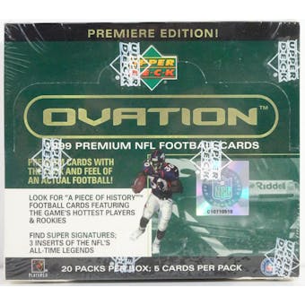 1999 Upper Deck Ovation Football Hobby Box (Reed Buy)