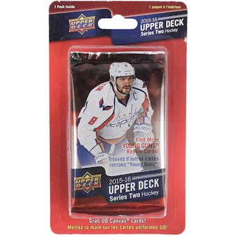 2015/16 Upper Deck Series 2 Hockey Blister Pack (Lot of 10)