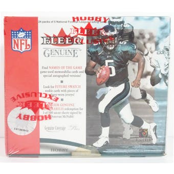 2001 Fleer Genuine Football Hobby Box (Reed Buy)