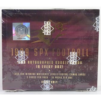 1999 Upper Deck SPx Football Hobby Box (Reed Buy)