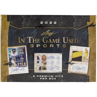 2022 Leaf In The Game Used Sports Hobby Box