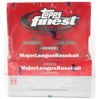 2003 Topps Finest Baseball Hobby Box (Reed Buy)