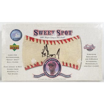 2001 Upper Deck Sweet Spot Baseball Hobby Box (Reed Buy)