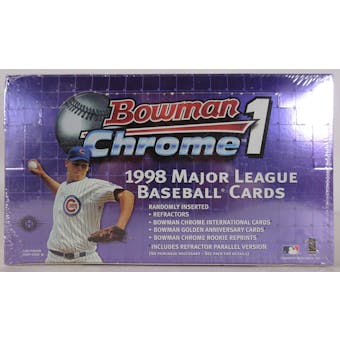 1998 Bowman Chrome Series 1 Baseball Hobby Box (Reed Buy)