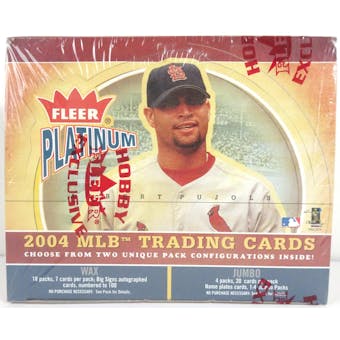 2004 Fleer Platinum Baseball Hobby Box (Reed Buy)