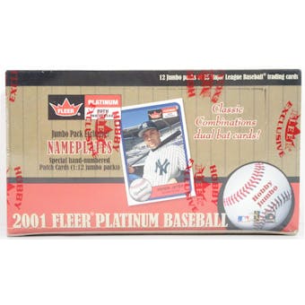 2001 Fleer Platinum Baseball Jumbo Box (Reed Buy)