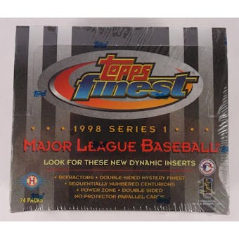 1998 Topps Finest Series 1 Baseball Hobby Box (Reed Buy)