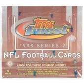 1998 Topps Finest Series 2 Football Hobby Box (Reed Buy)
