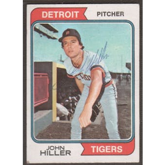 1974 Topps Baseball #24 John Hiller Signed in Person Auto