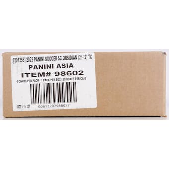 2021/22 Panini Obsidian Soccer Asia Tmall 20-Box Case