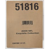 2006 Upper Deck Exquisite Football Hobby 3-Box Case (Reed Buy)