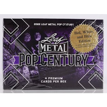 2022 Leaf Metal Pop Century Red, White and Blue Hobby Box