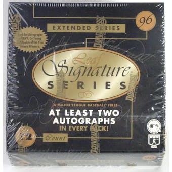 1996 Leaf Signature Extended Series Baseball Hobby Box (Reed Buy)