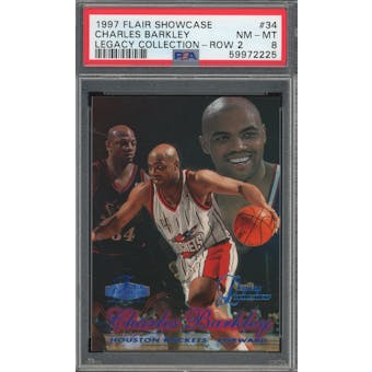 1997 Flair Showcase Legacy Collection-Row 2 #34 Charles Barkley PSA 8 *2225 (Reed Buy)