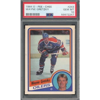 1984/85 O-Pee-Chee #243 Wayne Gretzky PSA 10 *2247 (Reed Buy)