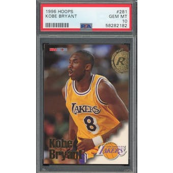 1996/97 Hoops #281 Kobe Bryant RC PSA 10 *2182 (Reed Buy)