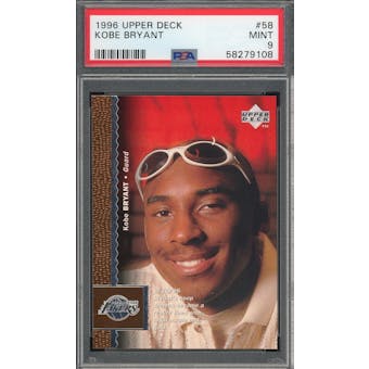 1996/97 Upper Deck #58 Kobe Bryant RC PSA 9 *9108 (Reed Buy)