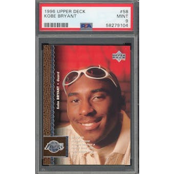 1996/97 Upper Deck #58 Kobe Bryant RC PSA 9 *9104 (Reed Buy)