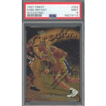 1997/98 Finest #323 Kobe Bryant w/Coating PSA 9 *9112 (Reed Buy)