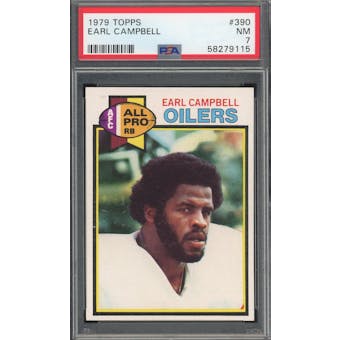 1979 Topps #390 Earl Campbell PSA 7 *9115 (Reed Buy)