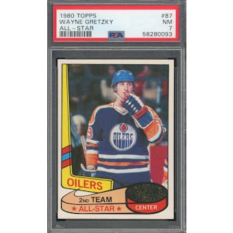 1980/81 Topps #87 Wayne Gretzky All-Star PSA 7 *0093 (Reed Buy)