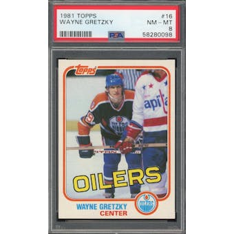 1981/82 Topps #16 Wayne Gretzky PSA 8 *0098 (Reed Buy)