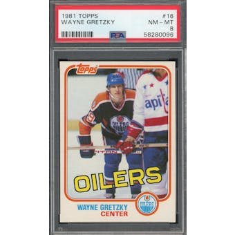 1981/82 Topps #16 Wayne Gretzky PSA 8 *0096 (Reed Buy)