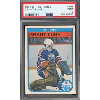 1982/83 O-Pee-Chee #105 Grant Fuhr RC PSA 9 *0102 (Reed Buy)