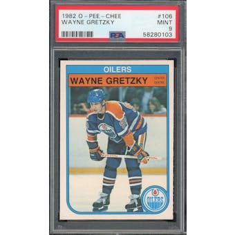 1982/83 O-Pee-Chee #106 Wayne Gretzky PSA 9 *0103 (Reed Buy)