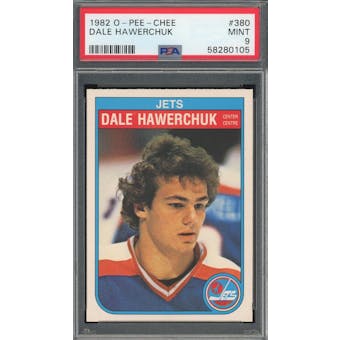 1982/83 O-Pee-Chee #380 Dale Hawerchuk PSA 9 *0105 (Reed Buy)