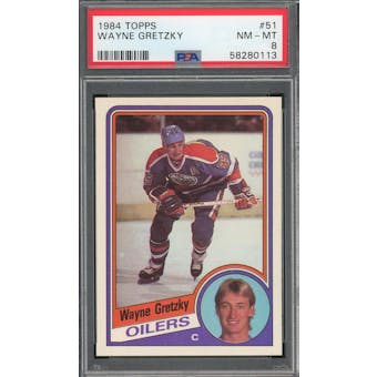 1984/85 Topps #51 Wayne Gretzky PSA 8 *0113 (Reed Buy)