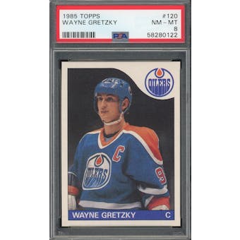 1985/86 Topps #120 Wayne Gretzky PSA 8 *0122 (Reed Buy)