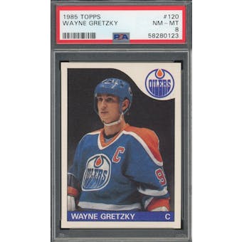 1985/86 Topps #120 Wayne Gretzky PSA 8 *0123 (Reed Buy)