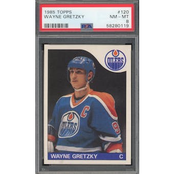1985/86 Topps #120 Wayne Gretzky PSA 8 *0119 (Reed Buy)