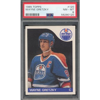 1985/86 Topps #120 Wayne Gretzky PSA 8 *0120 (Reed Buy)