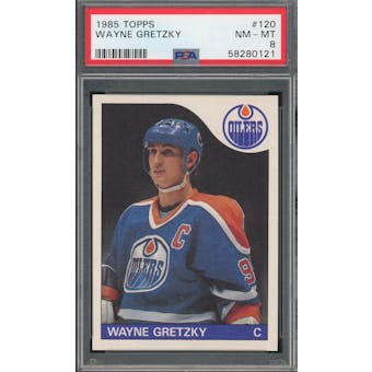 1985/86 Topps #120 Wayne Gretzky PSA 8 *0121 (Reed Buy)