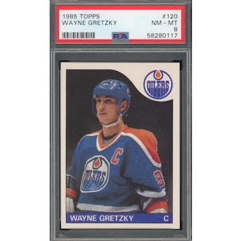 1985/86 Topps #120 Wayne Gretzky PSA 8 *0117 (Reed Buy)