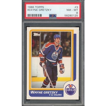 1986/87 Topps #3 Wayne Gretzky PSA 8 *0125 (Reed Buy)