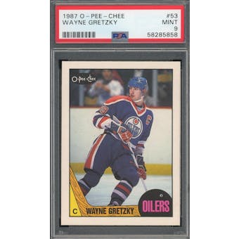 1987/88 O-Pee-Chee #53 Wayne Gretzky PSA 9 *5858 (Reed Buy)