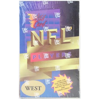 1993 Wild Card Football NFL West Hobby Box (Reed Buy)