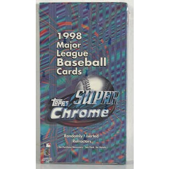 1998 Topps Super Chrome Baseball Hobby Box (Reed Buy)