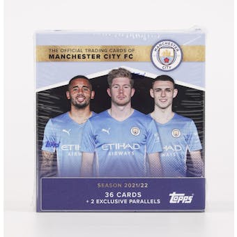2021/22 Topps Manchester City Official Team Set Soccer Box