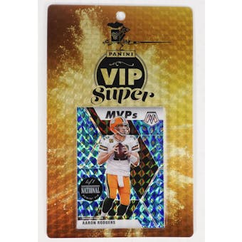 2022 Panini National Sports Collectors Convention Super VIP Party Badge Aaron Rodgers 1/1
